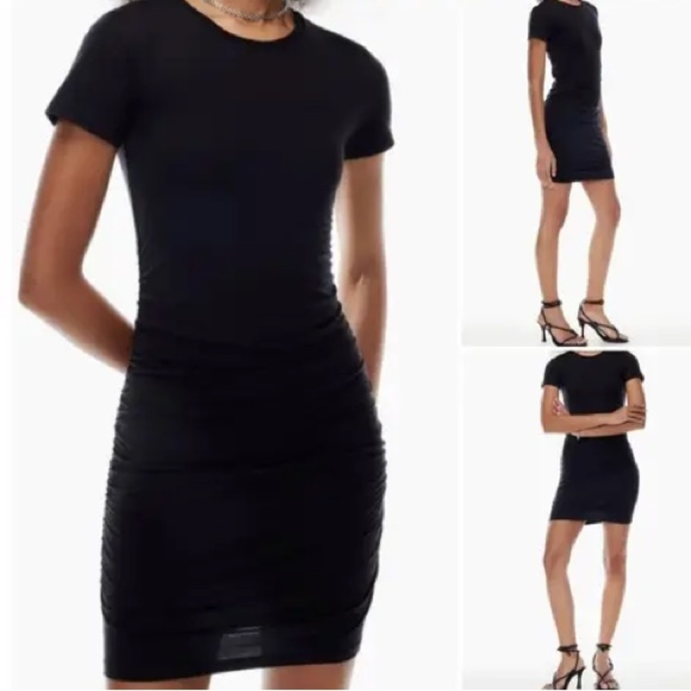 Aritzia Babaton Covet Black Mini Dress